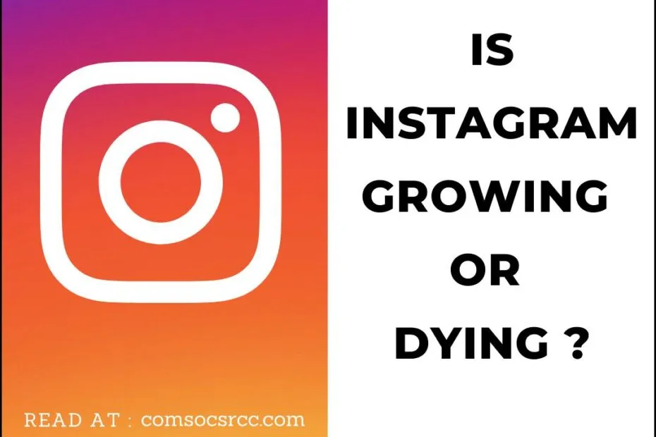 IS INSTAGRAM GROWING OR DYING? POSTER